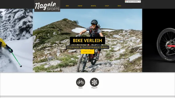 Website Screenshot: Anton Sport Nagele Bichlbach Tirol Der Sportprofi Bezirk Reutte - Home | Sport Nagele Skiverleih, Bikeverleih Zugspitz Arena - Date: 2023-06-26 10:22:03