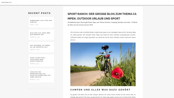 Website Screenshot: Georg Gröbner Reiten Tennis Camping-Urlaub am Arlberg Tirol Sportranch Camping Pettneu - Sport Ranch: Holen Sie sich die besten Tipps für Ihren Sport - Date: 2023-06-26 10:22:03