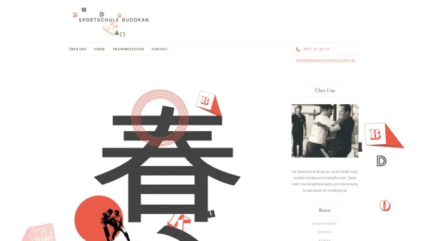 Website Screenshot: Sportschule Budokan - Sportschule Budokan - Augsburg - Traditionelle chinesische Kampfkünste - Date: 2023-06-26 10:22:03