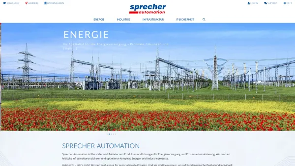 Website Screenshot: TO SPRECHER AUTOMATION - Sprecher Automation | Energieversorgung und Automatisierungstechnik - Date: 2023-06-26 10:22:06