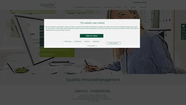 Website Screenshot: Squadra Personalmanagement GmbH - Headhunting, Personalvermittlung & Beratung | Squadra Personalmanagement - Date: 2023-06-14 10:46:52