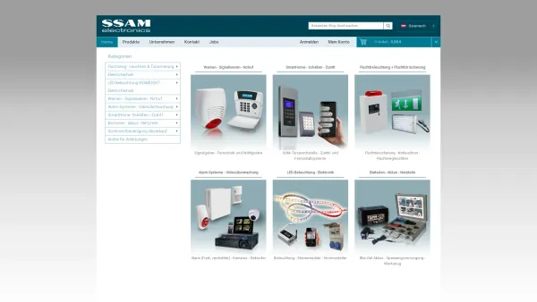 Website Screenshot: SSAMLIGHT-Lighting solutions - ssam-electronics - Date: 2023-06-26 10:22:06