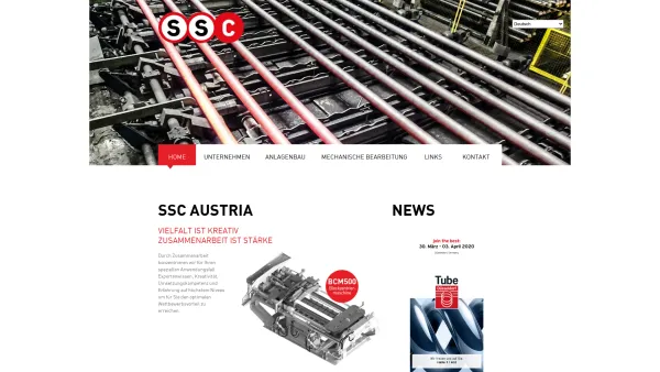 Website Screenshot: SSC Prototypen-Anlagenbau GmbH - Home - Date: 2023-06-26 10:22:06