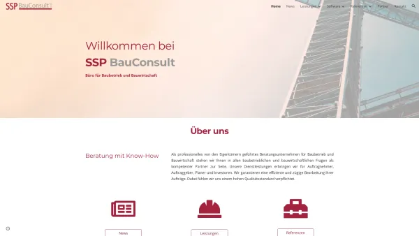 Website Screenshot: SSP BauConsult GmbH® - Home - Date: 2023-06-26 10:22:06
