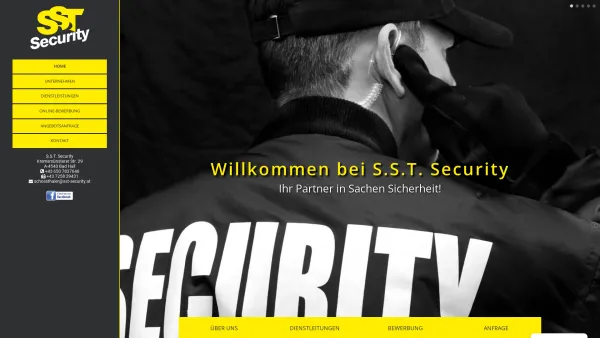 Website Screenshot: S.S.T. Sicherheitsdienst Franz Schossthaler - S.S.T. Security - Ihr Sicherheitsdienst und Security in Oberösterreich - Date: 2023-06-15 16:02:34