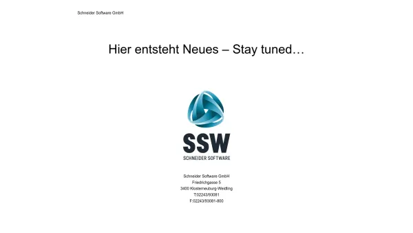Website Screenshot: Brigitte Schneider Gesellschaft bei Schneider Software Wien-Österreich - Schneider Software GmbH – We do IT your way - Date: 2023-06-26 10:22:06