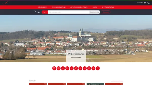 Website Screenshot: Gemeinde St. Florian - Gemeinde - St. Florian - Date: 2023-06-26 10:22:06