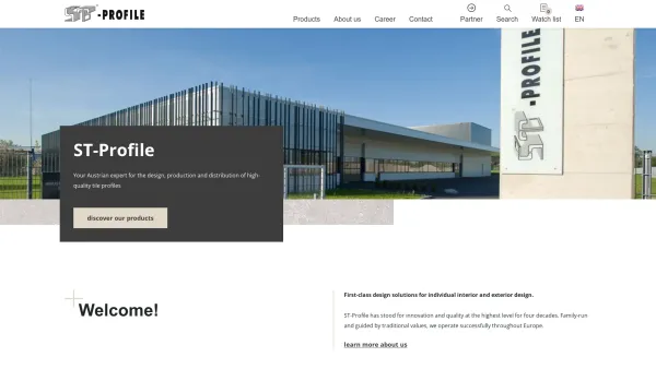 Website Screenshot: ST-Profile GmbH - ST-Profile GmbH - Home - Date: 2023-06-26 10:22:09