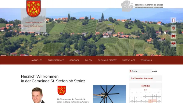 Website Screenshot: Gemeindeamt St Stefan ob Sankt Stefan ob Stainz RiS-Kommunal - Gemeinde St. Stefan ob Stainz - Gemeinde St. Stefan ob Stainz - Date: 2023-06-26 10:22:09