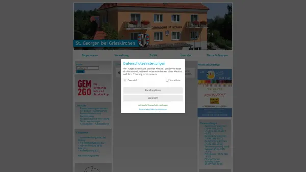 Website Screenshot: Gemeindeamt St Georgen bei St. Georgen bei Grieskirchen - St. Georgen bei Grieskirchen - GEM2GO WEB - Zentrum - Date: 2023-06-26 10:22:09