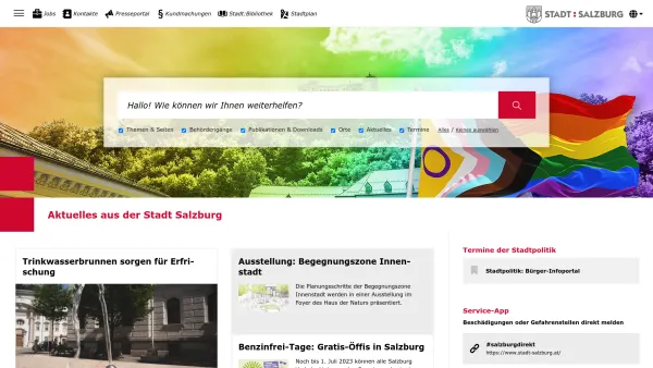 Website Screenshot: Kunsteisbahn Stadt Salzburg Online Salzburg aktuell - Aktuelles aus der Stadt Salzburg - Date: 2023-06-26 10:22:09