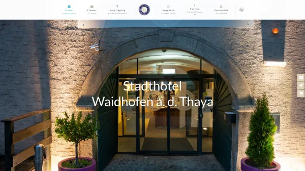 Website Screenshot: Stadthotel Waidhofen an der Thaya GmbH - Home - Stadthotel Waidhofen/Thaya - Date: 2023-06-14 10:45:23