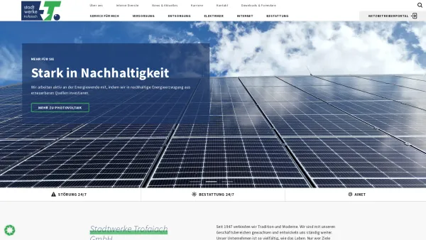 Website Screenshot: der Stadtwerke Trofaiach - Home - Stadtwerke Trofaiach - Date: 2023-06-14 10:45:23