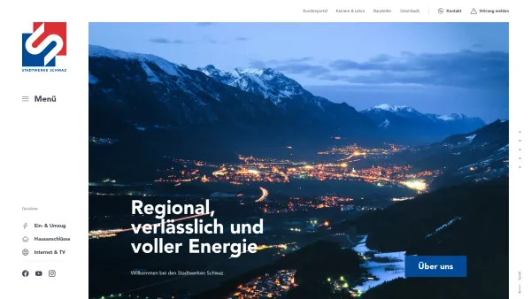 Website Screenshot: Stadtwerke Schwaz - Willkommen bei den Stadtwerken Schwaz | Stadtwerke Schwaz - Date: 2023-06-26 10:22:12