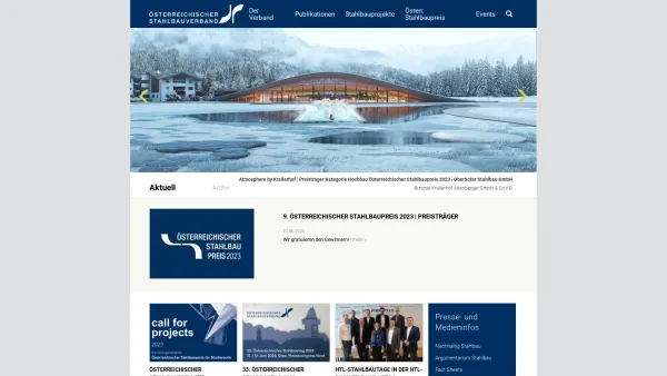 Website Screenshot: Österreichischer Stahlbauverband - Stahlbauverband - Date: 2023-06-26 10:22:12