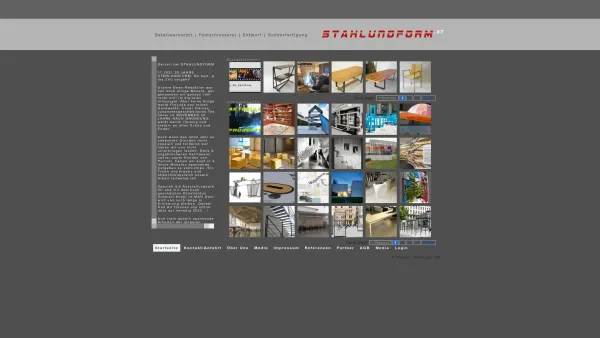 Website Screenshot: STAHLUNDFORM fraiss + perlinger og - STAHLUNDFORM Wien Detailwerkstatt | Feinschlosserei | Entwurf | Sonderfertigung - Date: 2023-06-26 10:22:12