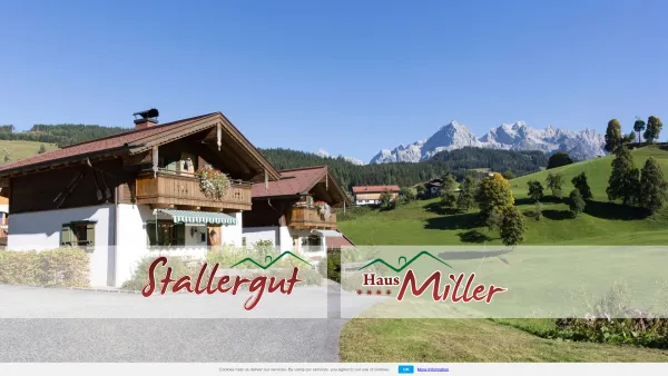 Website Screenshot: Stallergut Feriendorf A-5761 Maria Alm - Stallergut and Haus Miller - Holiday Village and apartment house near Maria Alm in the Hochkönig region - Date: 2023-06-26 10:22:12