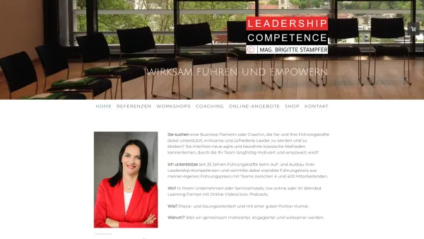 Website Screenshot: Mag. Brigitte Stampfer Unternehmensberatung & Training - Leadership und Führungskompetenz - brigittestampfer1s Webseite! - Date: 2023-06-26 10:22:12
