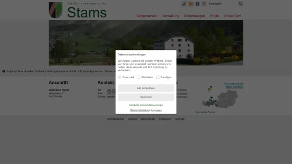 Website Screenshot: Gemeindeamt Stams RiS-Kommunal - Stams - GEM2GO WEB - www.stams.co.at - Date: 2023-06-26 10:22:12