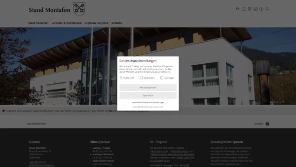 Website Screenshot: Stand Montafon Gemeindepartnerschaft mit Tradition und Zukunft - Stand Montafon - Gemeindeverband Stand Montafon, Vorarlberg, Österreich - Date: 2023-06-15 16:02:34