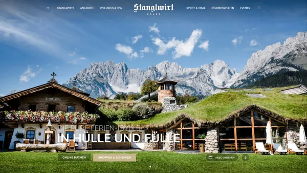 Website Screenshot: Reithalle Biohotel Stanglwirt - Stanglwirt 5* Bio- und Wellnesshotel in Kitzbühel/Tirol/Österreich - Date: 2023-06-26 10:22:12