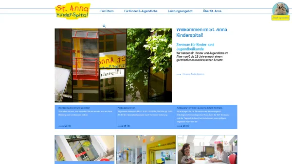 Website Screenshot: St. Anna Kinderspital - St. Anna Kinderspital - Date: 2023-06-26 10:22:12