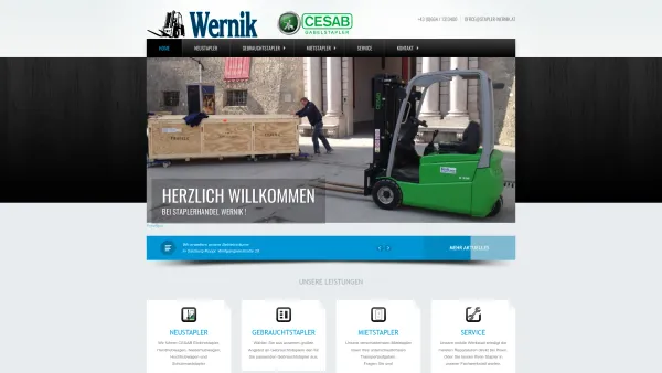 Website Screenshot: Wernik Staplerhandel - Date: 2023-06-26 10:22:14