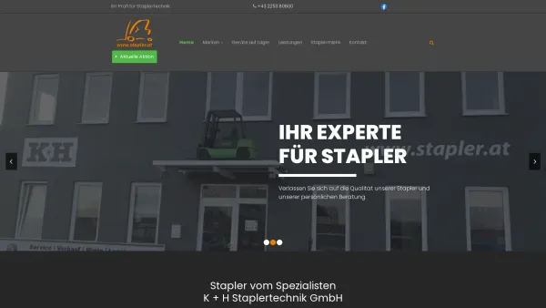 Website Screenshot: K+H Intelligente Dienstleistungen - Ihr Stapler Profi aus Niederösterreich | K + H Staplertechnik GmbH in Teesdorf - Date: 2023-06-26 10:22:14