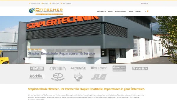 Website Screenshot: STAPLERTECHNIK TIROL "PFITSCHER" - Pfitscher Staplertechnik GmbH - Date: 2023-06-14 10:45:25