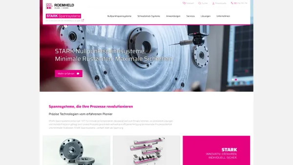 Website Screenshot: bei STARK Spannsysteme GmbH - Home | STARK Spannsysteme GmbH - Date: 2023-06-26 10:22:15