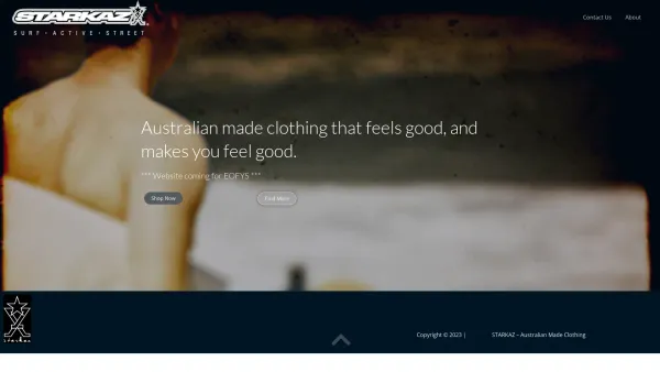Website Screenshot: StarKaz.com neues internationales Handelsportal. - Home - STARKAZ - Australian Made Clothing - Date: 2023-06-26 10:22:15