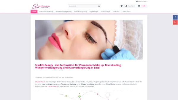 Website Screenshot: Starlife Beauty Lash Stylist School - permanent make up, microblading, wimpernverlängerung, haarverlängerung | StarlifeBeauty - Date: 2023-06-15 16:02:34