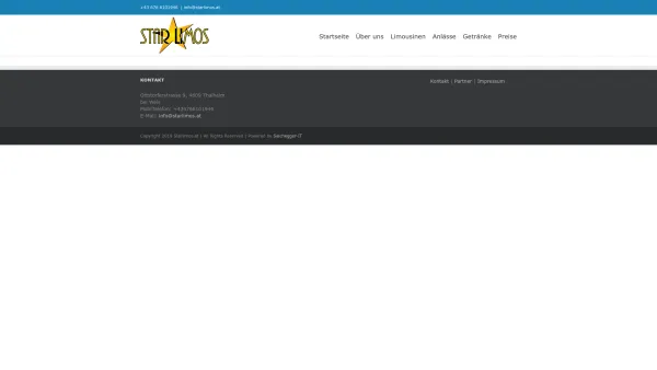 Website Screenshot: Star-Limos - Starlimos.at – Limousinen Service Linz - Date: 2023-06-26 10:22:15