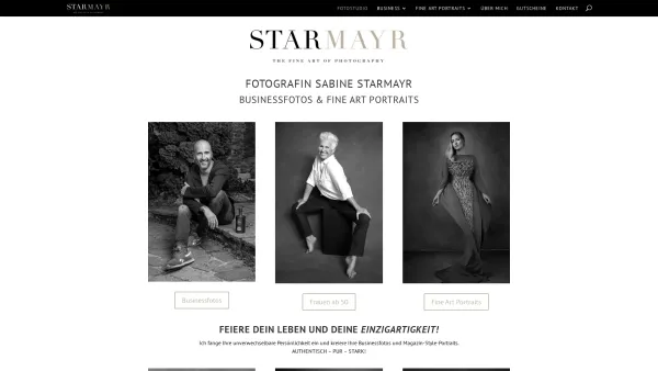 Website Screenshot: Fotografie Sabine Angebote - Fotostudio Starmayr | Businessfotos & Fine Art Portraits - Date: 2023-06-26 10:22:15