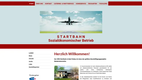 Website Screenshot: Startbahn Verein für Arbeits und index - Startbahn - Bad Vöslau - startbahn - Date: 2023-06-15 16:02:34