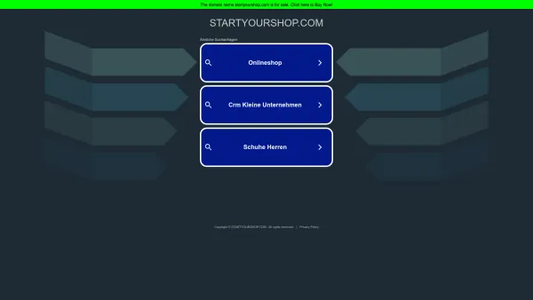 Website Screenshot: Josef StartYourShop.com No Risk No Limits Your BIG Chance! - Date: 2023-06-26 10:22:15