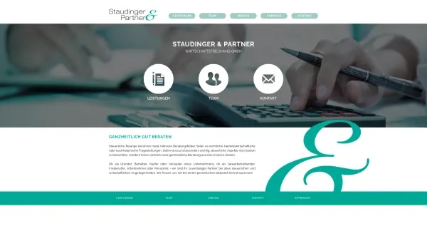 Website Screenshot: Staudinger und Partner Wirtschaftstreuhand GmbH - Staudinger & Partner - Date: 2023-06-14 10:45:25