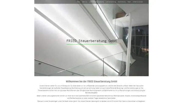 Website Screenshot: Fried Steuerberatung GmbH - Steuerberatung Fried, Gmunden - Date: 2023-06-26 10:22:15