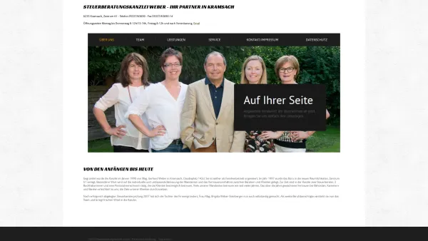 Website Screenshot: Steuerberater Weber - Über uns - Date: 2023-06-15 16:02:34
