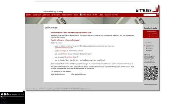 Website Screenshot: WITTMANN Steuerberatung GmbH - Steuerberatungskanzlei WITTMANN - Date: 2023-06-26 10:22:15