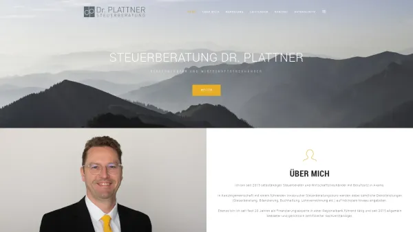 Website Screenshot: Steuerberatung Dr. Plattner - STEUERBERATUNG DR. PLATTNER - Date: 2023-06-14 10:45:25