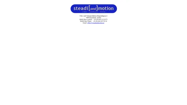 Website Screenshot: steadi and] motion Video Filmproduktion - steadi and motion - Date: 2023-06-26 10:22:15