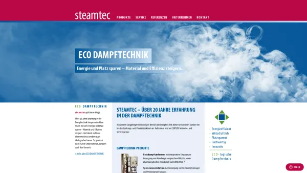 Website Screenshot: Steamtec Dampftechnik / Dampferzeuger / Dampfkessel - steamtec - Dampftechnik / Dampferzeuger / Service - Date: 2023-06-26 10:22:15
