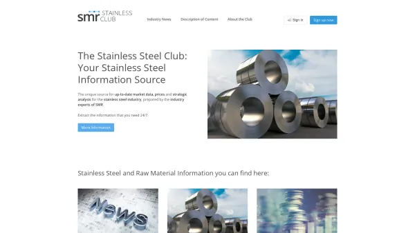 Website Screenshot: SMI Steel Market Intelligence GmbH - Welcome - Stainless Steel Club - Date: 2023-06-26 10:22:17