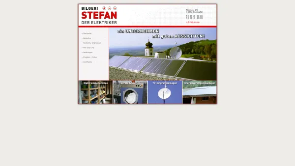 Website Screenshot: Bilgeri STEFAN DER ELEKTRIKER - Bilgeri STEFAN - Der Elektriker ::: (+) (-) (~) - Date: 2023-06-14 10:45:25