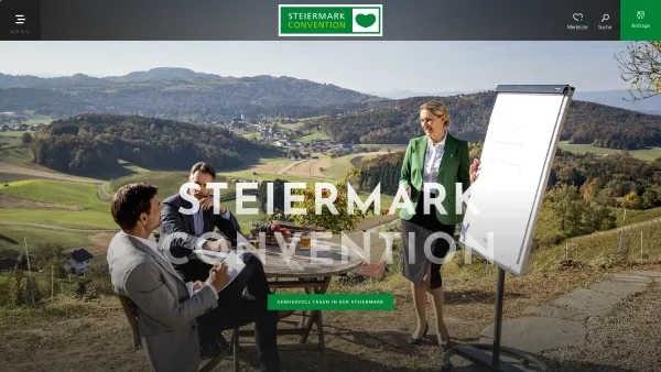 Website Screenshot: Steiermark Convention Steirische Tourismus GmbH - Genussvoll Tagen in der Steiermark |Steiermark Convention - Date: 2023-06-26 10:22:18
