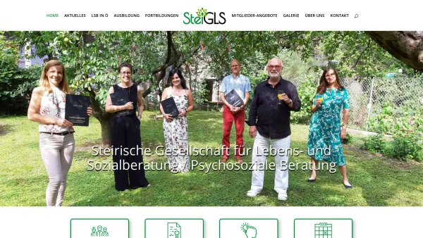 Website Screenshot: SteiGLS Akademie für Lebens und Sozialberatung - SteiGLS - Graz - Steirische Gesellschaft für Lebens- und Sozialberatung - Date: 2023-06-26 10:22:18