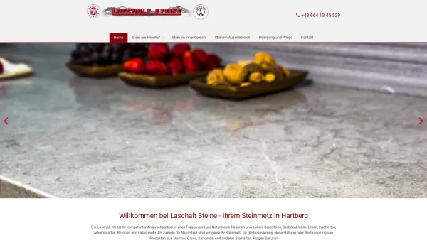 Website Screenshot: Laschalt Steine So gut wie die Besten der Welt - Laschalt Steine - Ihr Steinmetz in Hartberg - Date: 2023-06-26 10:22:18