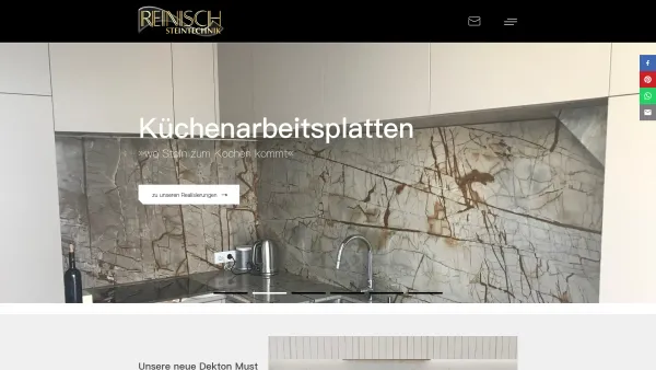 Website Screenshot: Steinmetzunternehmen Reinisch Gesellschaft m.b.H.; - Home - stein.at - Date: 2023-06-26 10:22:18
