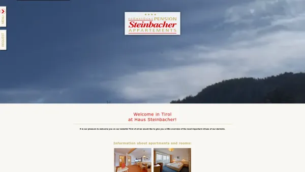 Website Screenshot: Frühstückspension Appartements Steinbacher**** - Ellmau Appartements - Pension Steinbacher - Date: 2023-06-26 10:22:18